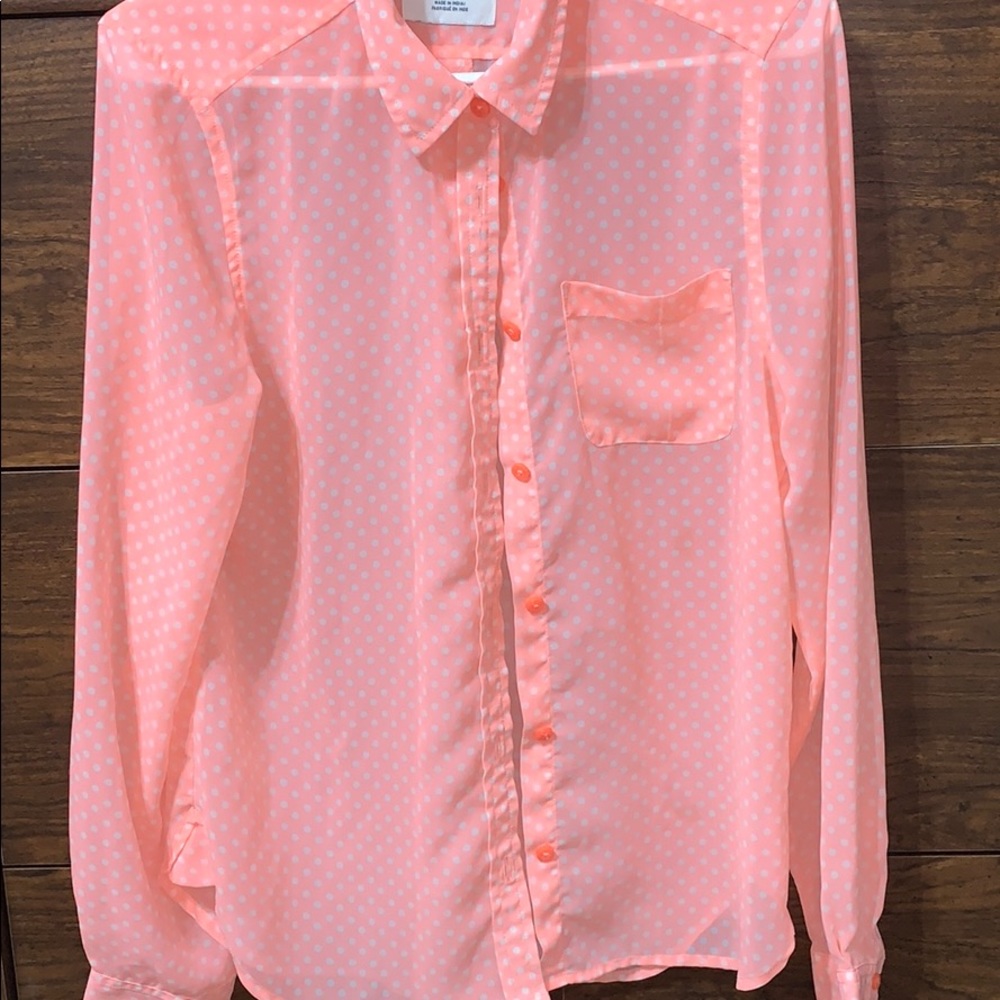AEO M/M sheer blouse